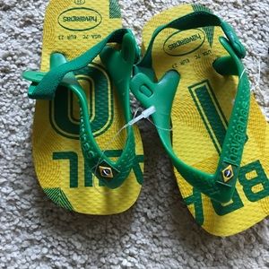 Brazil Havianas kids flip flops